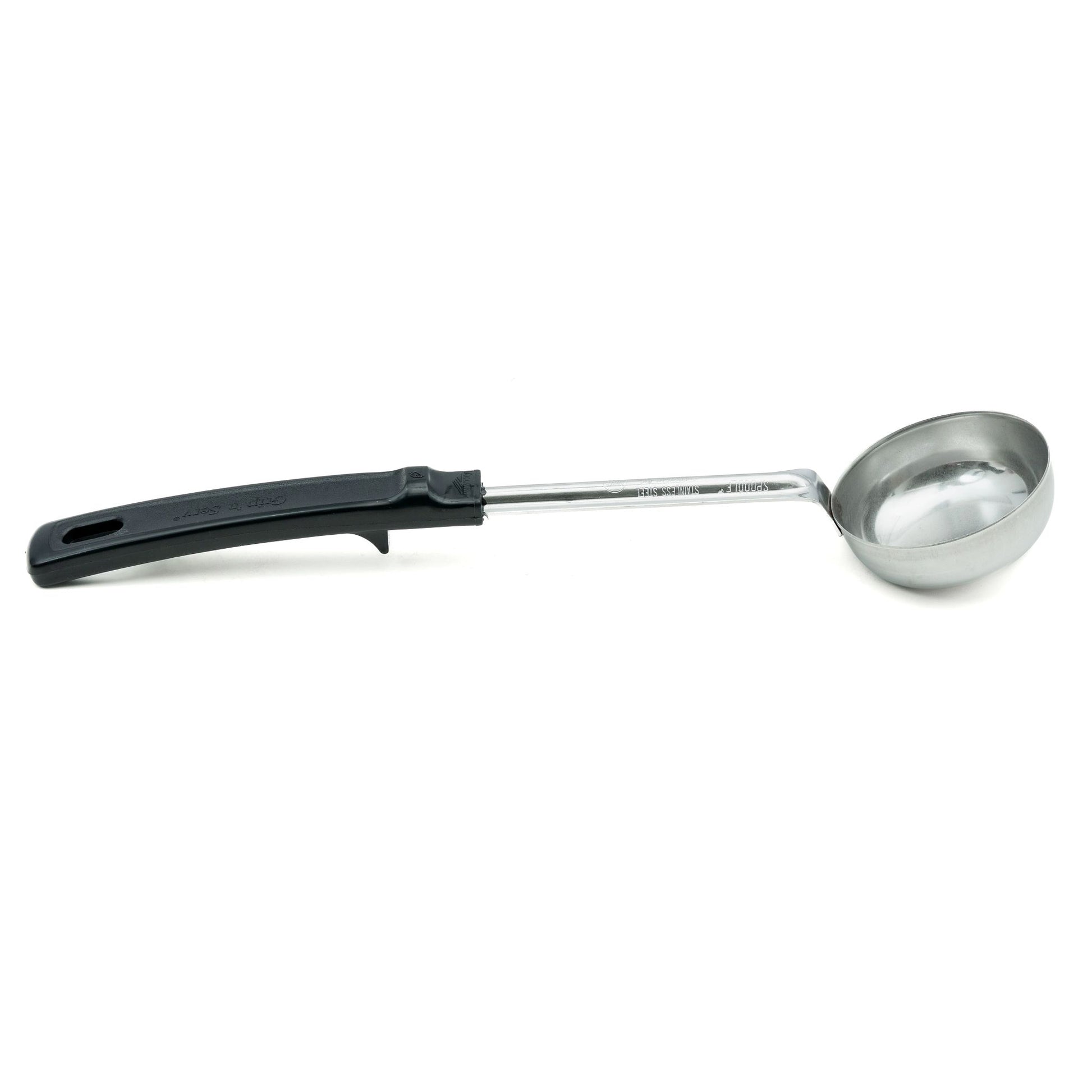 Vollrath Grip N Serve Solid Round Spoodle, 3 oz, Black Handle - 61167