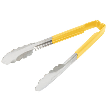 Vollrath Kool-Touch One-Piece Tongs, 9.5", Yellow - 4780950