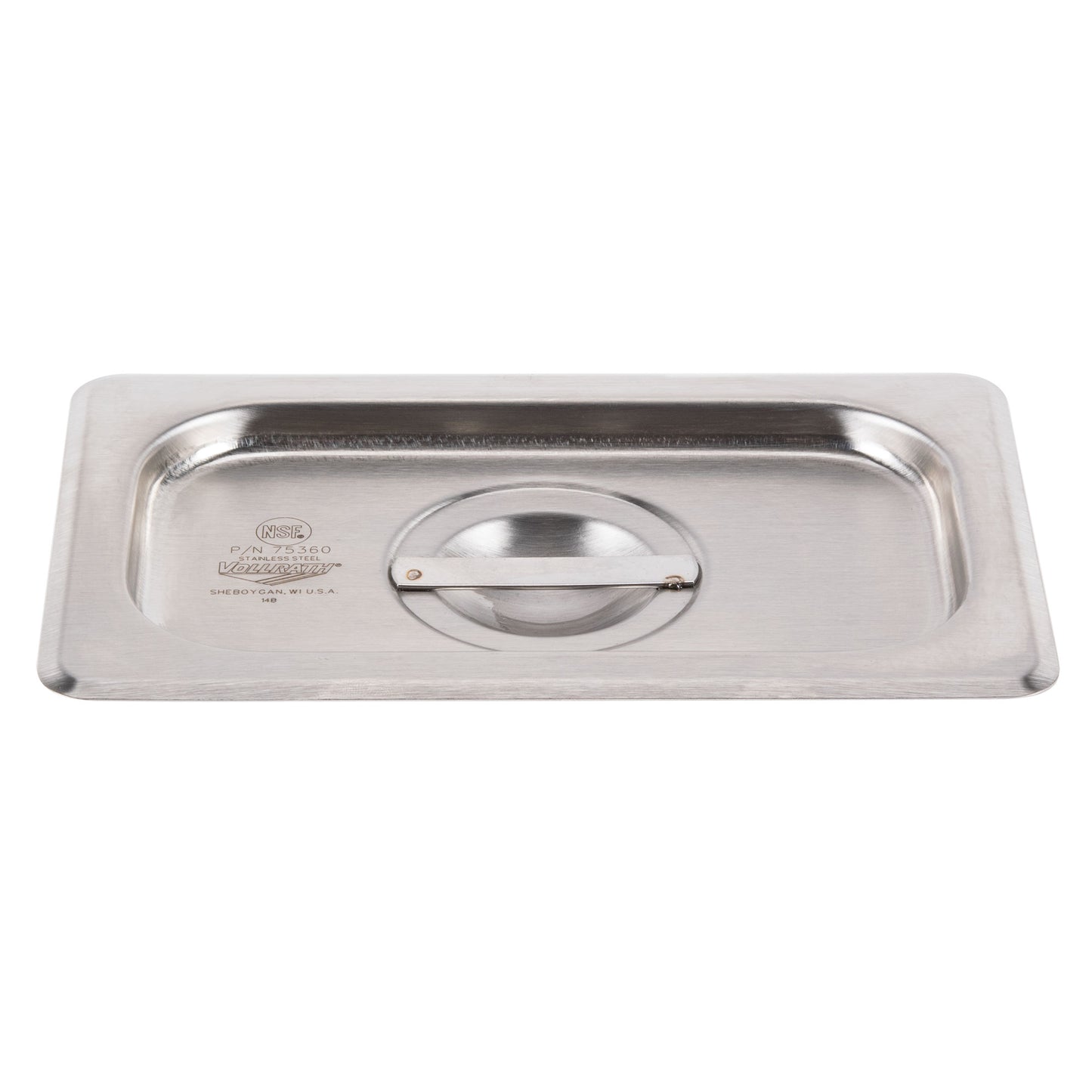 Vollrath Super Pan V Solid Food Pan Cover, 1/9 Size, 22 Gauge Stainless Steel - 75360