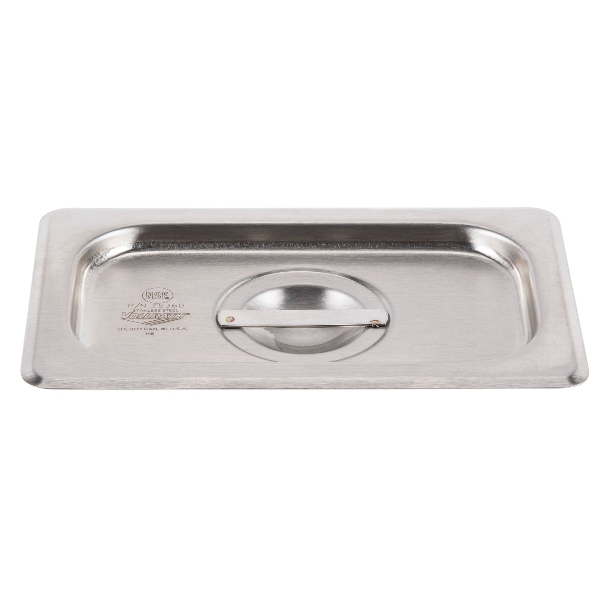 Vollrath Super Pan V Solid Food Pan Cover, 1/9 Size, 22 Gauge Stainless Steel - 75360