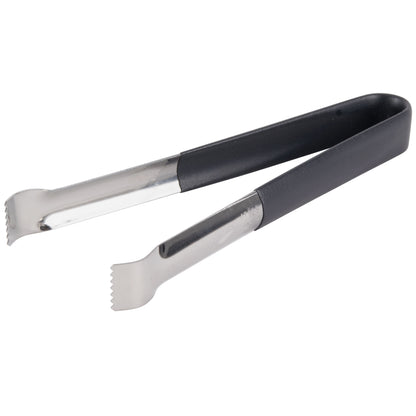 Vollrath Kool Touch Pom Tongs, 9", Stainless Steel w Black Handle - 47329