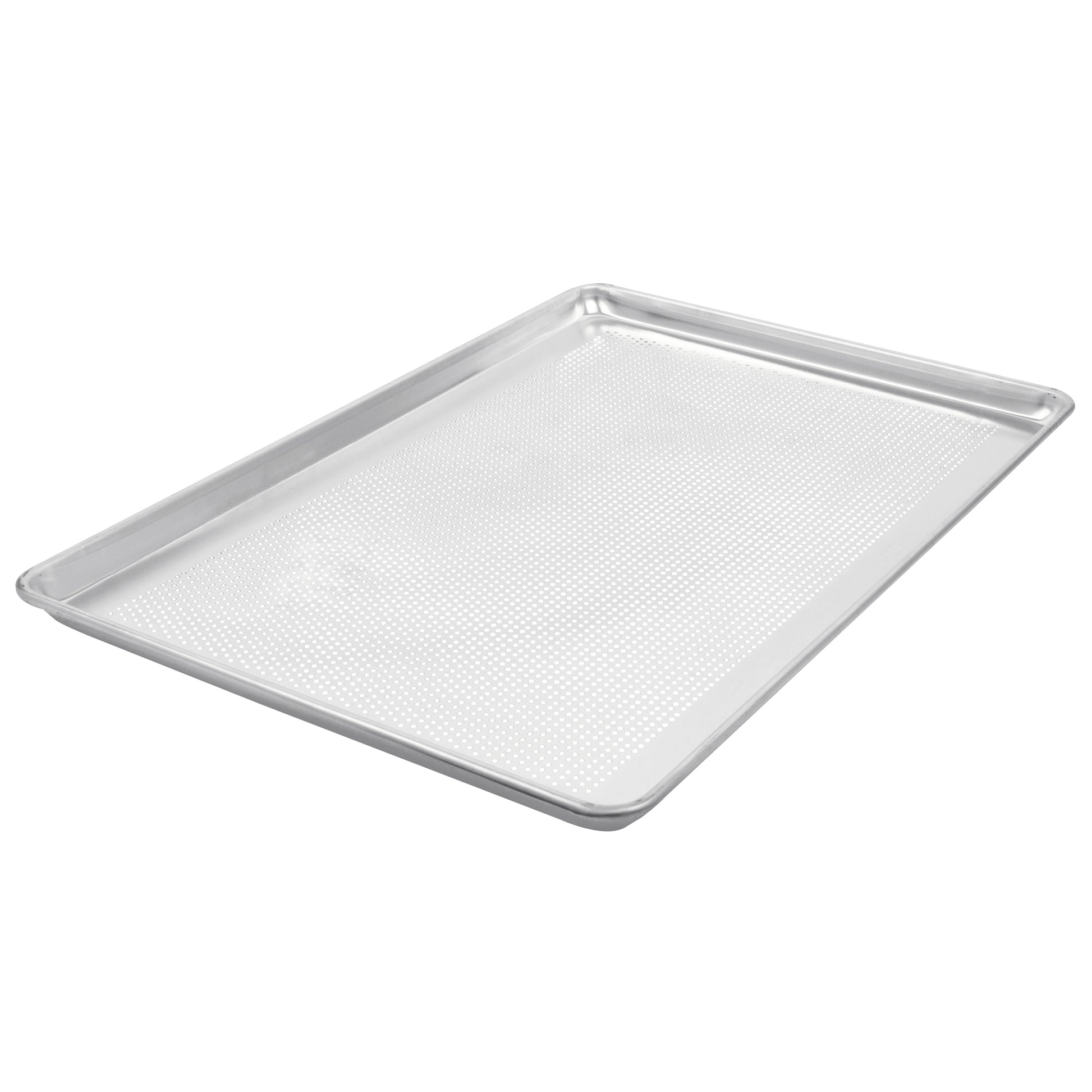 Vollrath Wear-Ever Heavy-Duty Perforated Bun Pan, Wire Rimmed, Full Size, Aluminum - 9002P