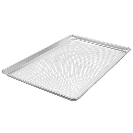Vollrath Wear-Ever Heavy-Duty Perforated Bun Pan, Wire Rimmed, Full Size, Aluminum - 9002P