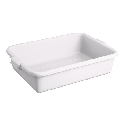 Vollrath Traex Bus/Utility Bin, 21.75" x 15.6" x 5", White - 1521-05