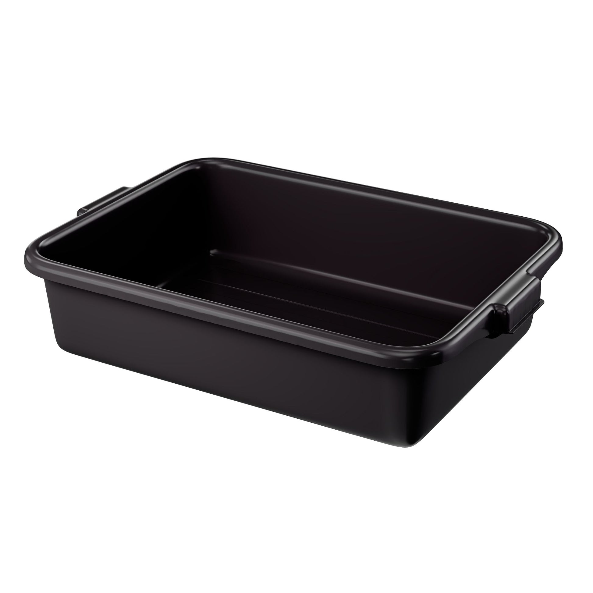 Vollrath Traex Bus/Utility Bin, 21.75" x 15.6" x 5", Black - 1521-06