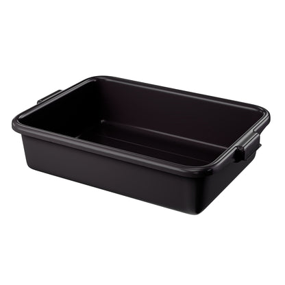 Vollrath Traex Bus/Utility Bin, 21.75" x 15.6" x 5", Black - 1521-06