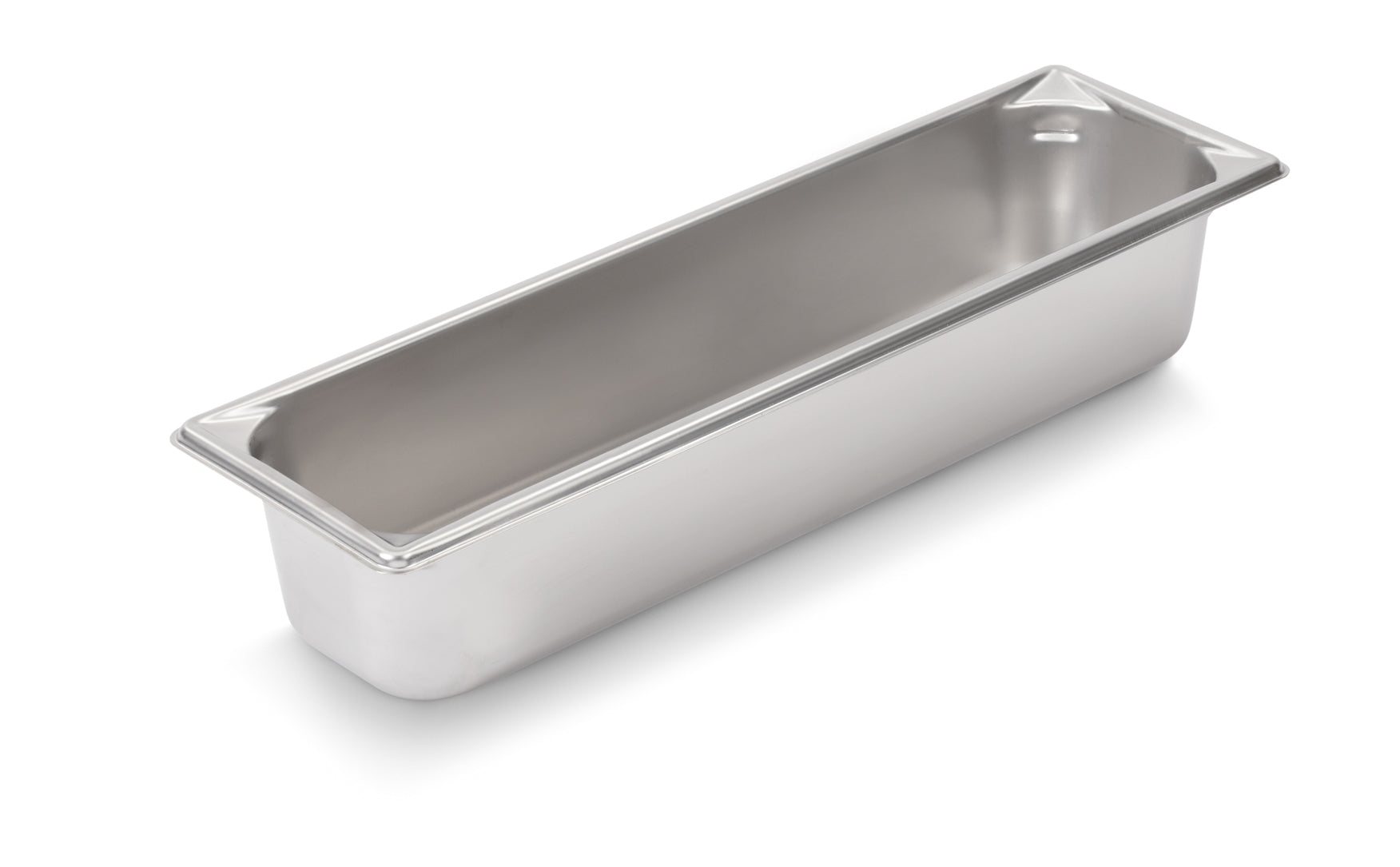 Vollrath Super Pan V Half Long Size Food Pan, 4" Deep, 22 Gauge Stainless Steel - 30542