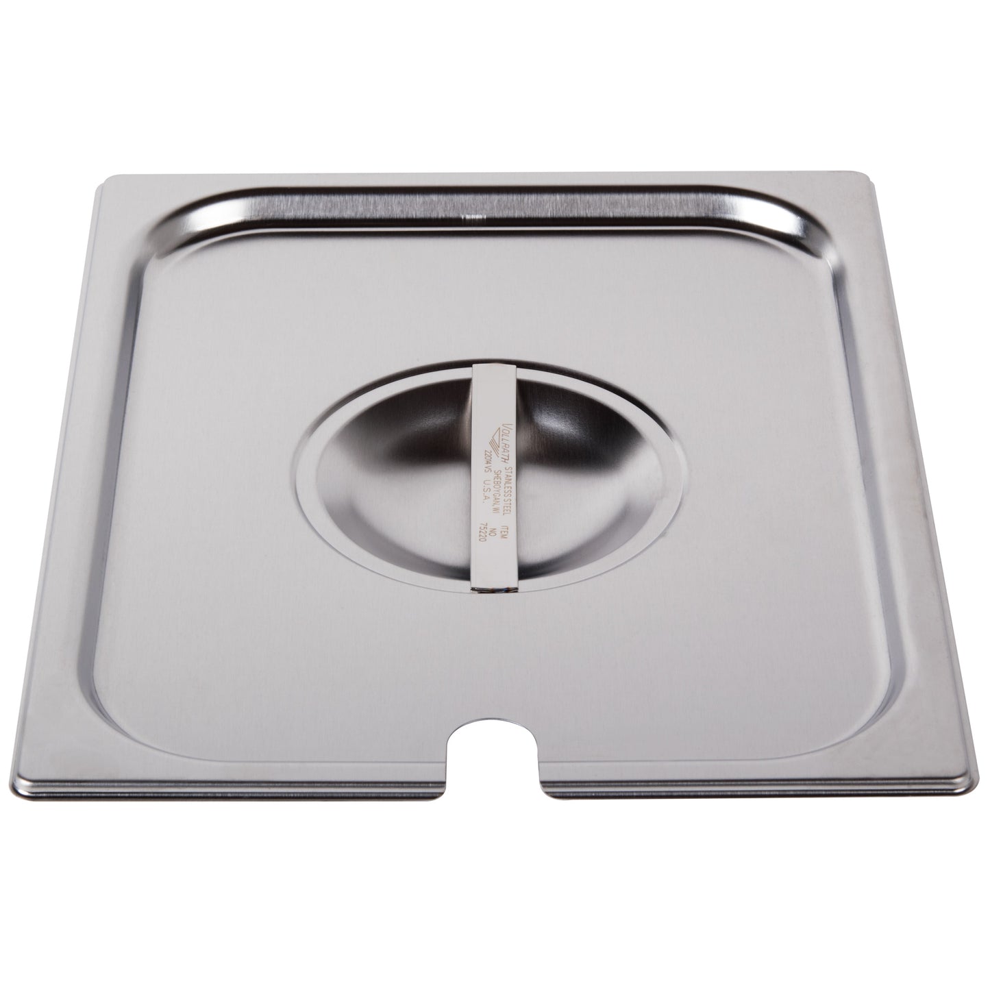 Vollrath Super Pan V Slotted Food Pan Cover, Half Size, 22 Gauge Stainless Stee - 75220