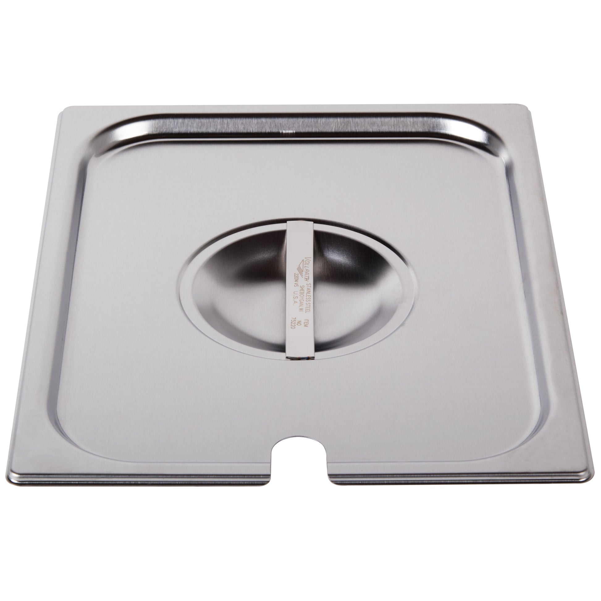 Vollrath Super Pan V Slotted Food Pan Cover, Half Size, 22 Gauge Stainless Stee - 75220