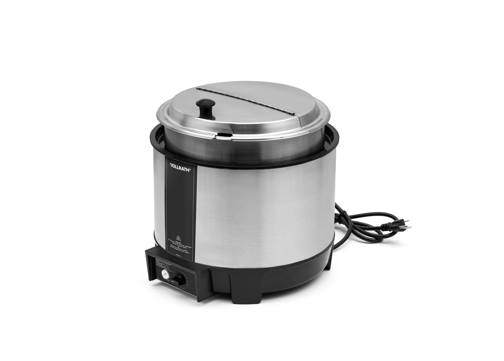 Vollrath Cayenne Round Heat 'N Serve Rethermalizer w/ Insert and Hinged Lid, 11 qt, 120V - 72009