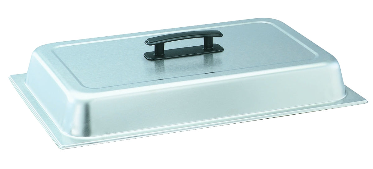 Vollrath Full Size Food Pan Dome Cover w Black Kool Touch Handle, Stainless Steel - 77200