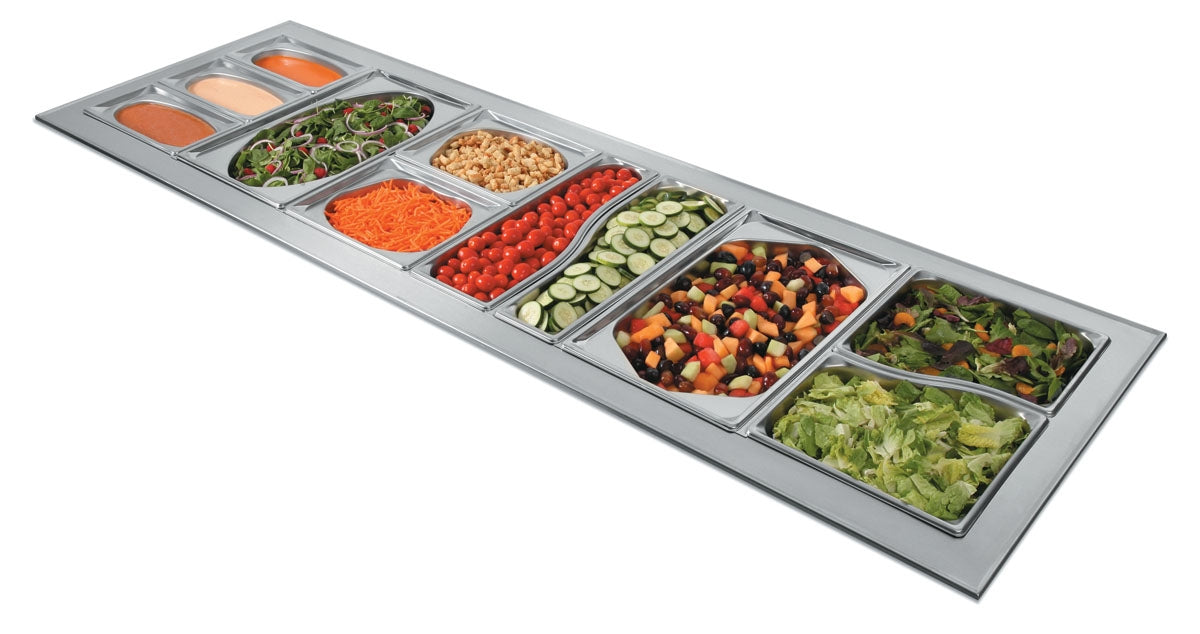 Vollrath Super Pan Half Size Hexagon Shape Food Pan, 4" Deep, 22 Gauge Stainless Steel - 3102240