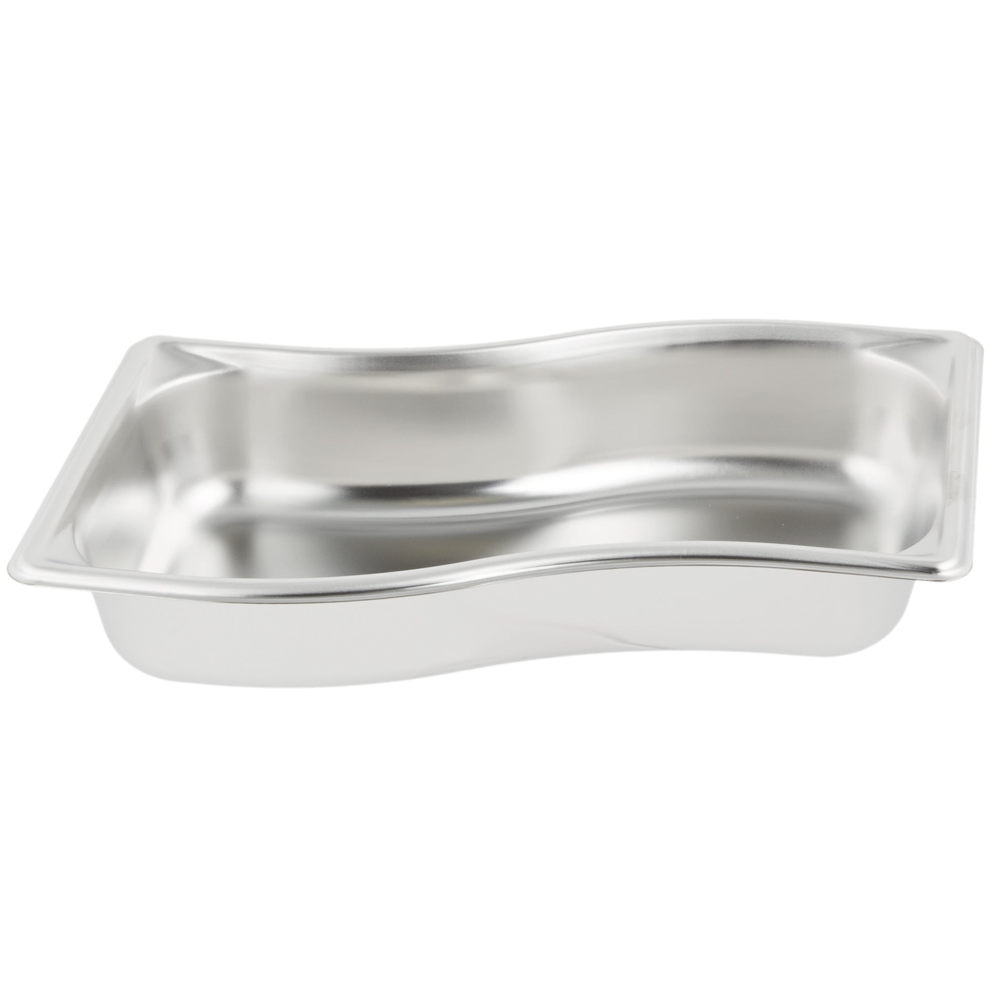 Vollrath Super Pan 1/3 Size Wild Shape Inner Food Pan, 2.5" Deep, 22 Gauge Stainless Steel - 3100321