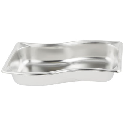 Vollrath Super Pan 1/3 Size Wild Shape Inner Food Pan, 2.5" Deep, 22 Gauge Stainless Steel - 3100321