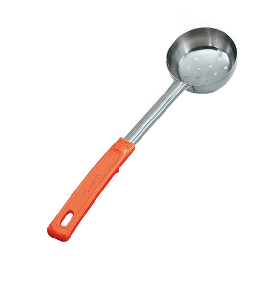 Vollrath Grip N Serve Round Perforated Spoodle, Color Coded Handle, 8 oz, Orange, FINAL SALE - 62180