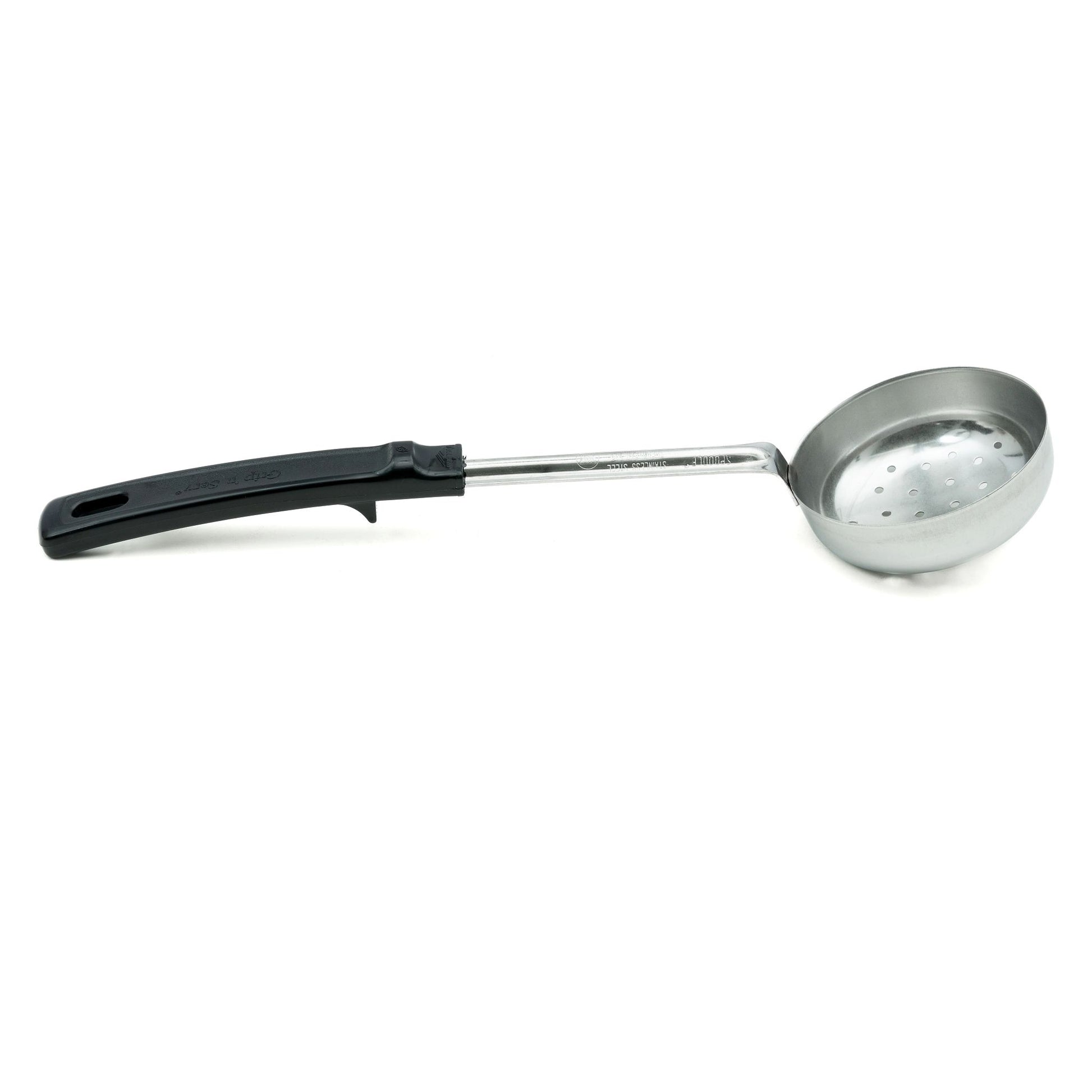 Vollrath Grip N Serve Perforated Round Spoodle, 6 oz, Black Handle, FINAL SALE - 61175
