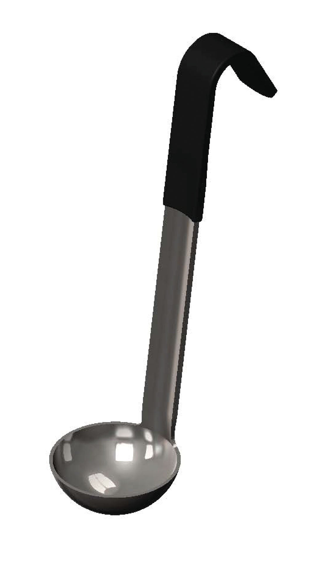 Vollrath Heavy-Duty One-Piece Short Handle Kool Touch Ladle, 0.5 oz, Black - 4980020