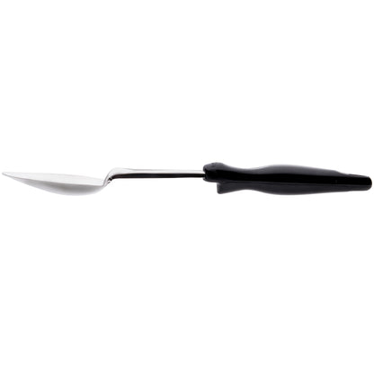 Vollrath Ergo Grip Solid Basting Spoon, Stainless/Nylon Handle, Black - 64130