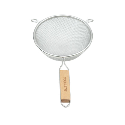 Vollrath Double Medium Mesh Strainer, 10.25", Wood Handle, FINAL SALE - 47199
