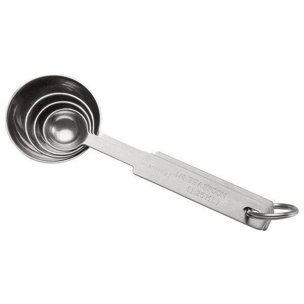 Vollrath 4 Piece Measuring Spoon Set, Stainless Steel - 47118