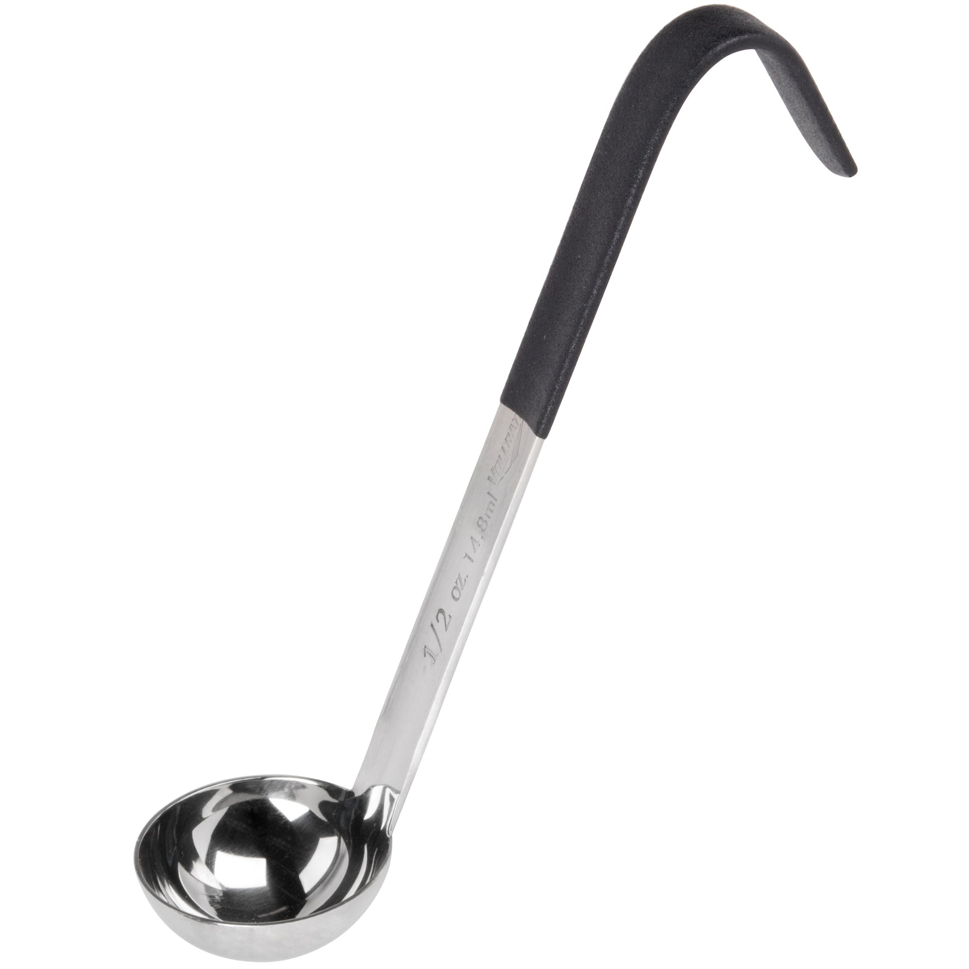 Vollrath Heavy-Duty One-Piece Short Handle Kool Touch Ladle, 0.5 oz, Black - 4980020