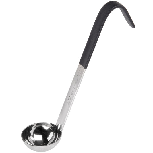 Vollrath Heavy-Duty One-Piece Short Handle Kool Touch Ladle, 0.5 oz, Black - 4980020