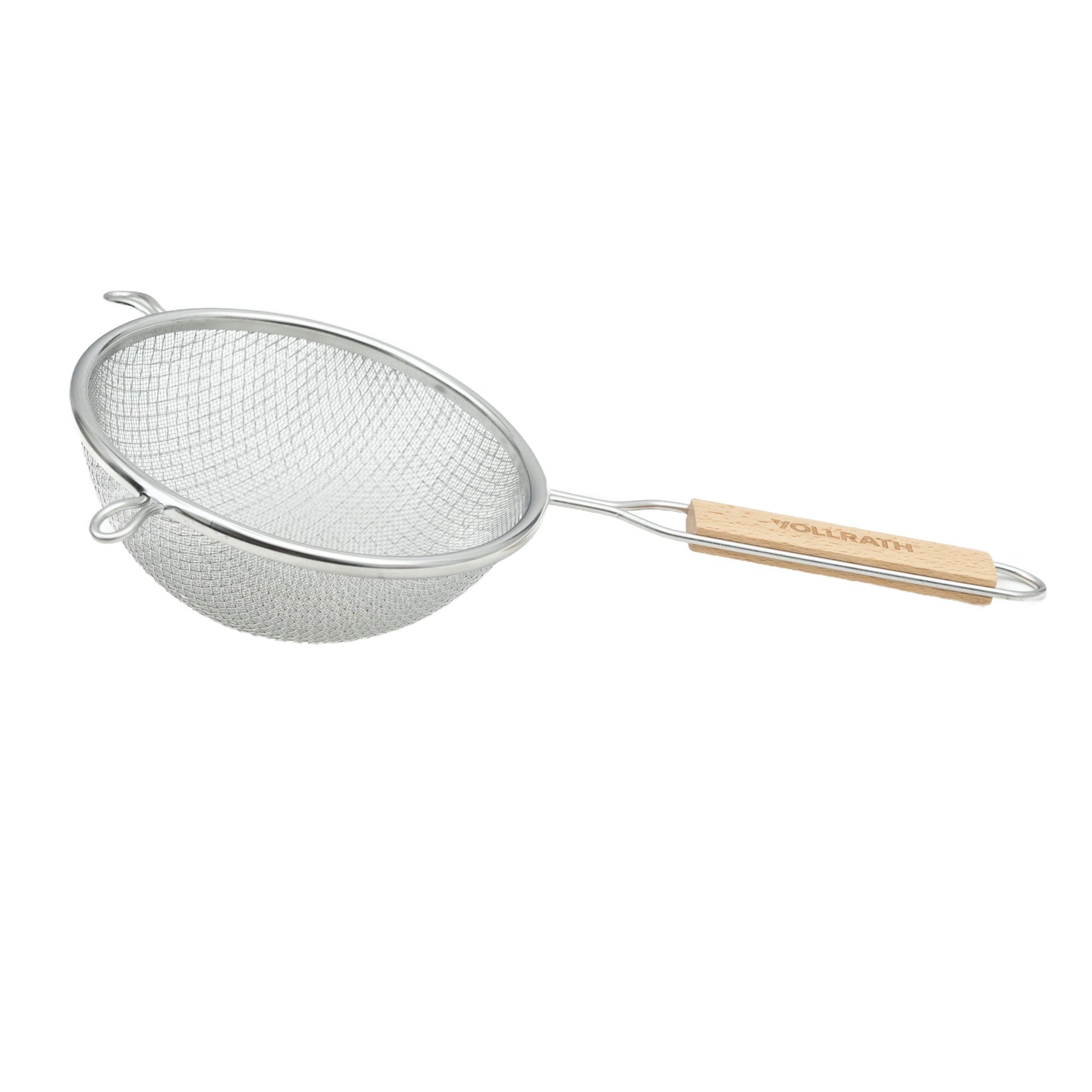 Vollrath Double Fine Mesh Strainer, 6.25", Wood Handle, FINAL SALE - 47191