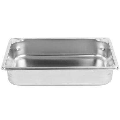 Vollrath Super Pan V Half Size Food Pan, 2.5" Deep, 22 Gauge Stainless Steel - 30222