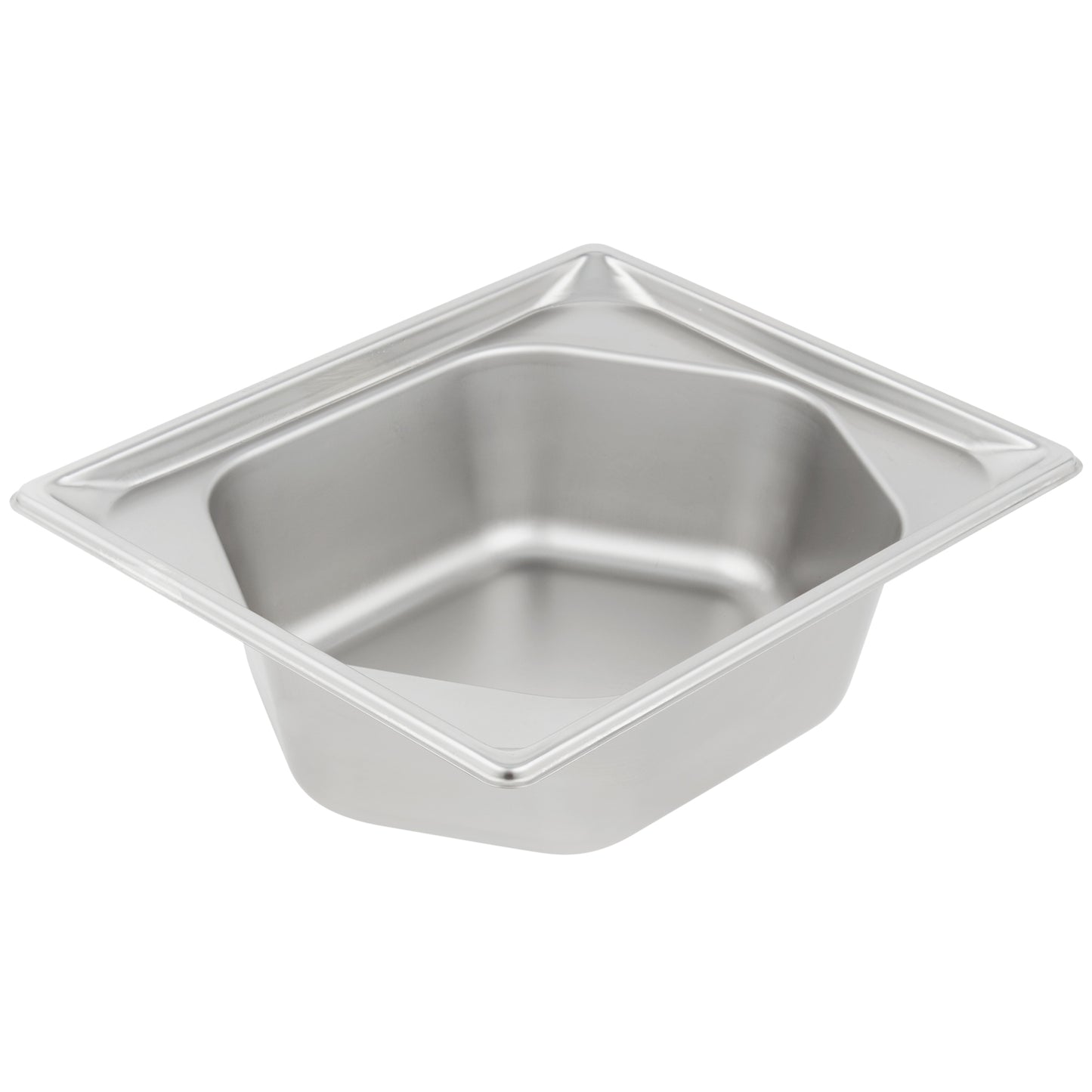 Vollrath Super Pan Half Size Hexagon Shape Food Pan, 4" Deep, 22 Gauge Stainless Steel - 3102240