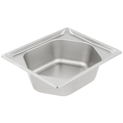 Vollrath Super Pan Half Size Hexagon Shape Food Pan, 4" Deep, 22 Gauge Stainless Steel - 3102240