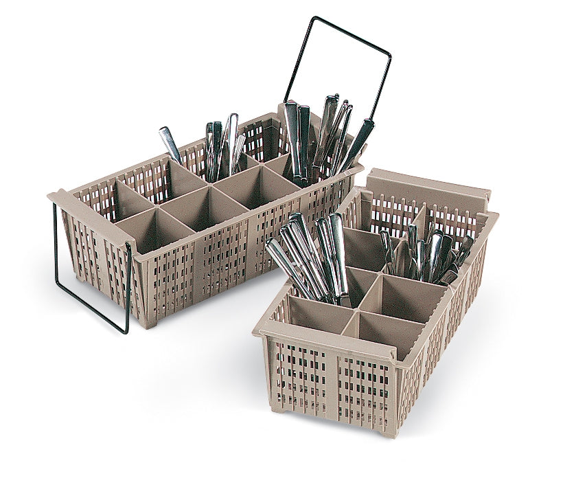 Vollrath Traex Flatware Basket, 8 Compartment, Beige - 1372
