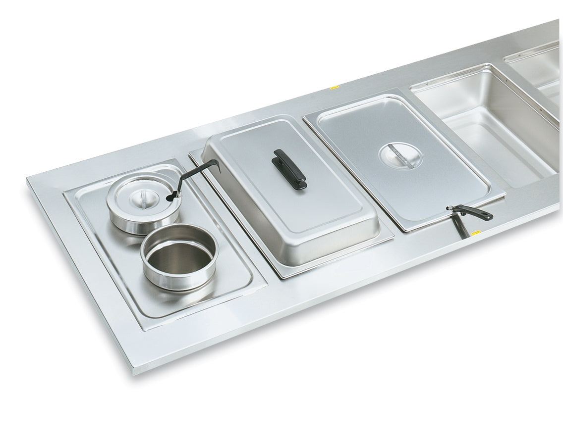 Vollrath Adaptor Plate for 2 x 4 qt Round Insert, Stainless Steel - 19190
