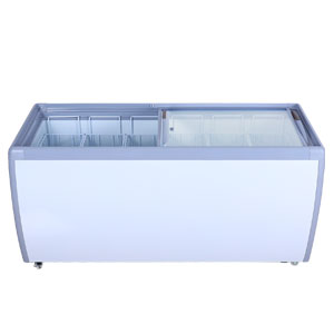 EFI FCFG-71 Flat Top Glass Chest Freezer