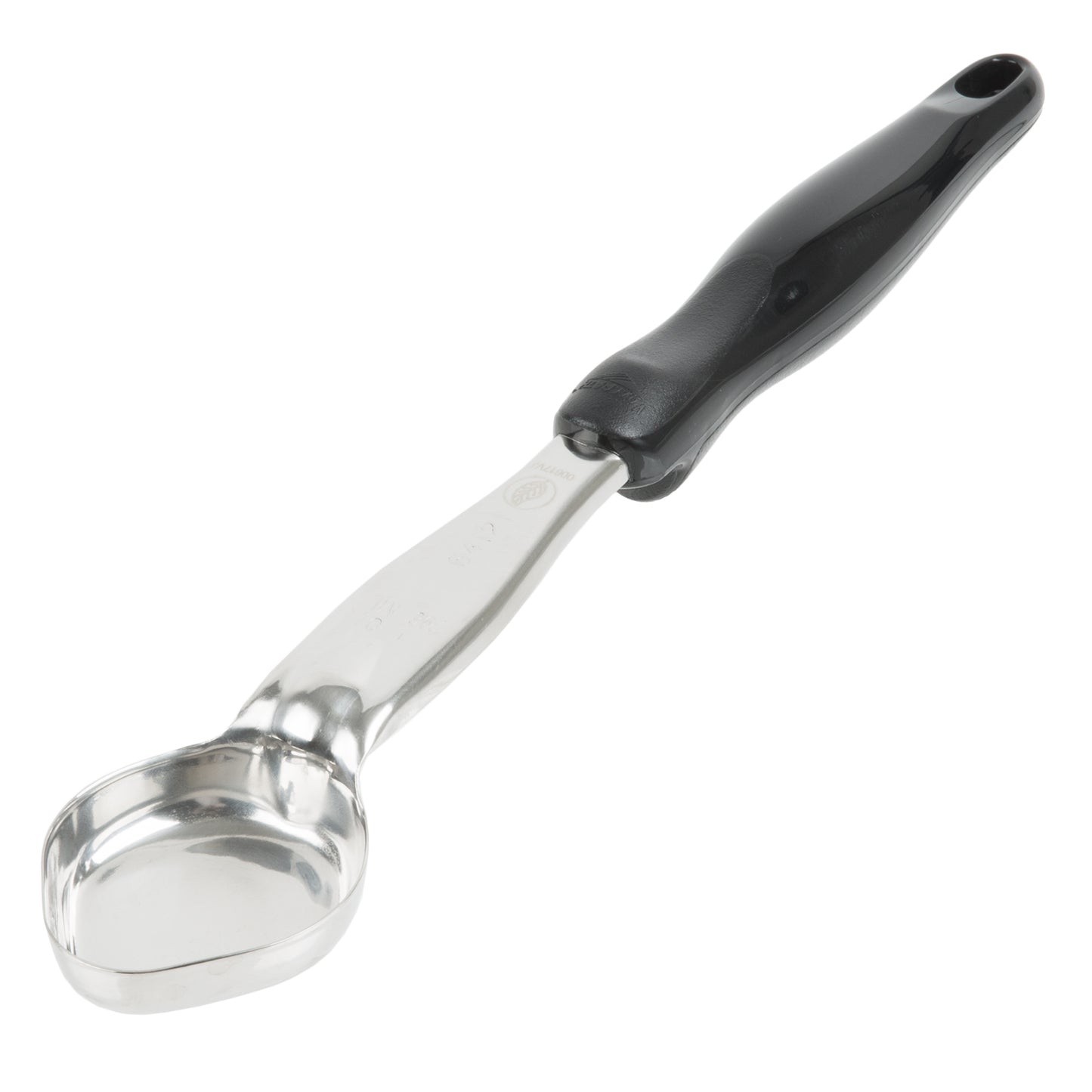 Vollrath Heavy Duty Color Coded Oval Spoodle, 1 oz, Black - 6412120