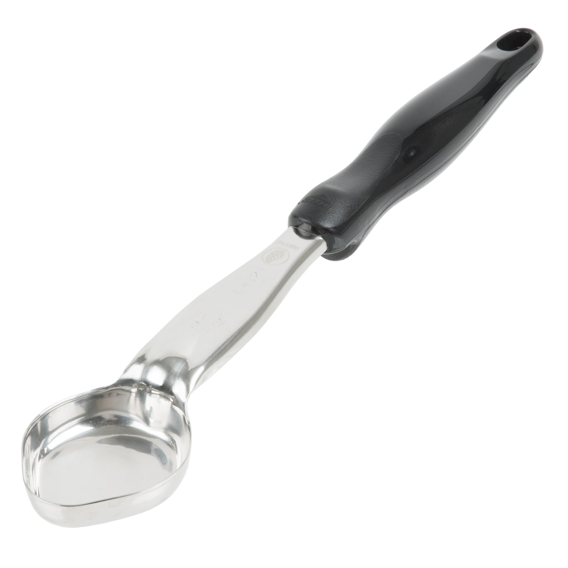 Vollrath Heavy Duty Color Coded Oval Spoodle, 1 oz, Black - 6412120