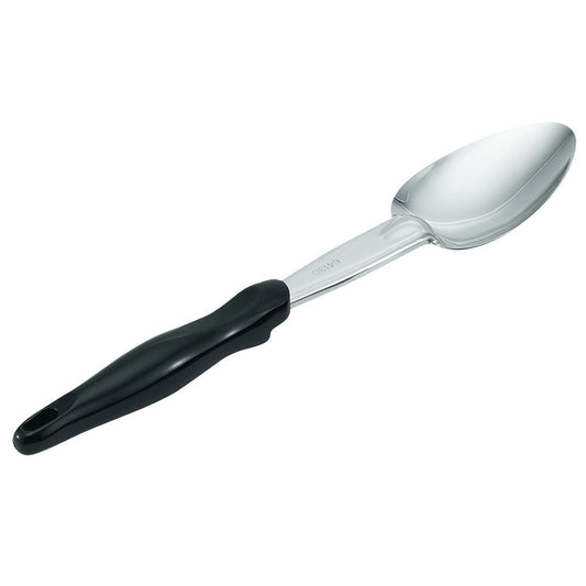 Vollrath Ergo Grip Solid Basting Spoon, Stainless/Nylon Handle, Black - 64130