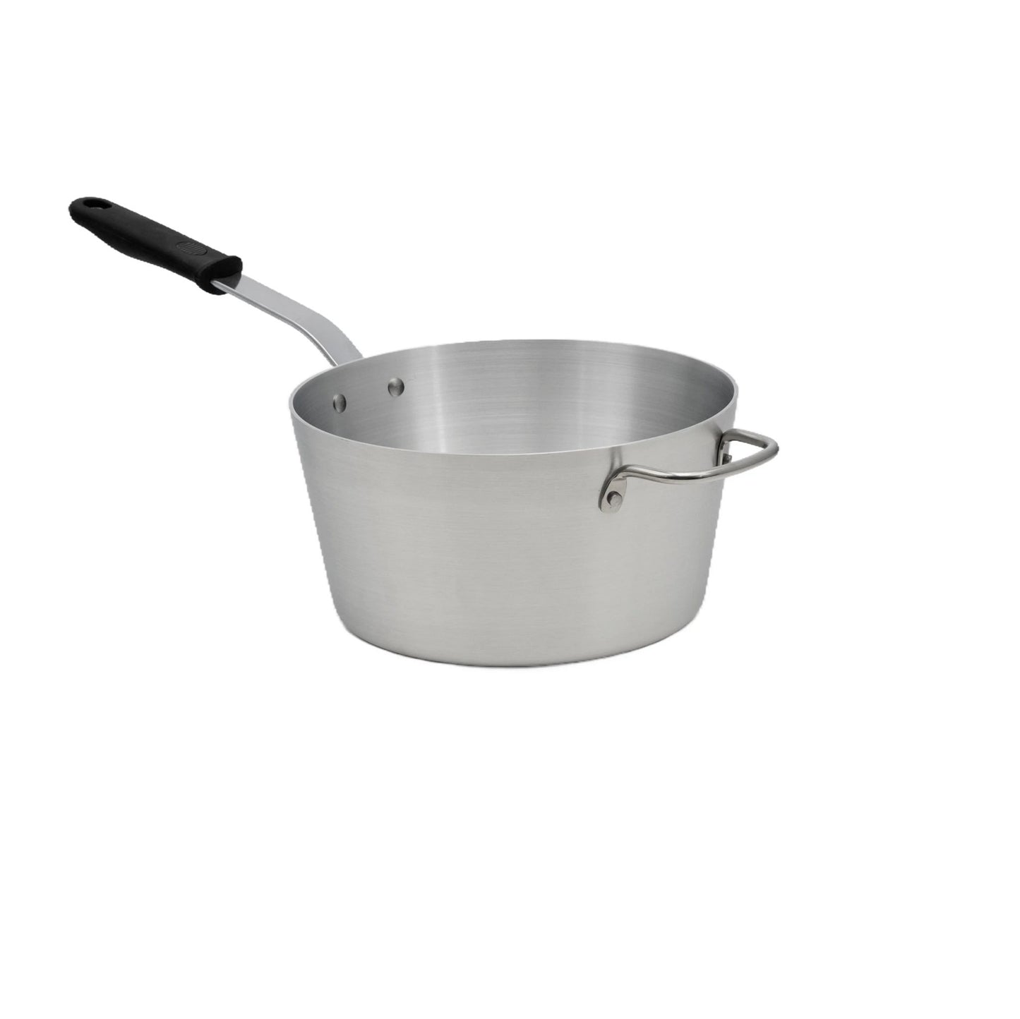 Vollrath Wear-Ever Tapered Sauce Pan, 7qt, Black Handle, Aluminum - 682170
