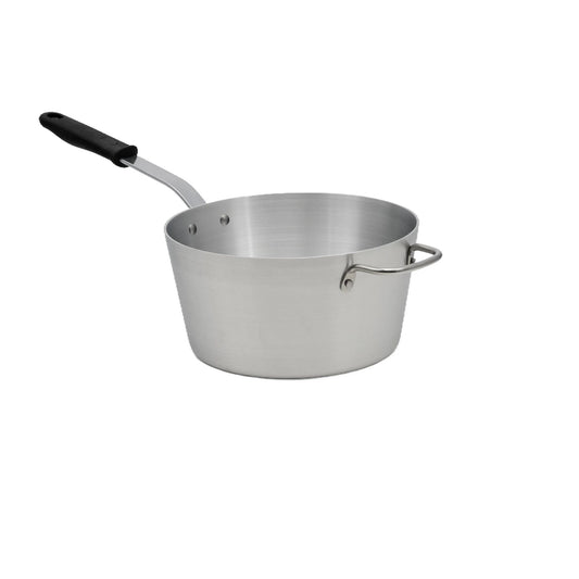 Vollrath Wear-Ever Tapered Sauce Pan, 7qt, Black Handle, Aluminum - 682170