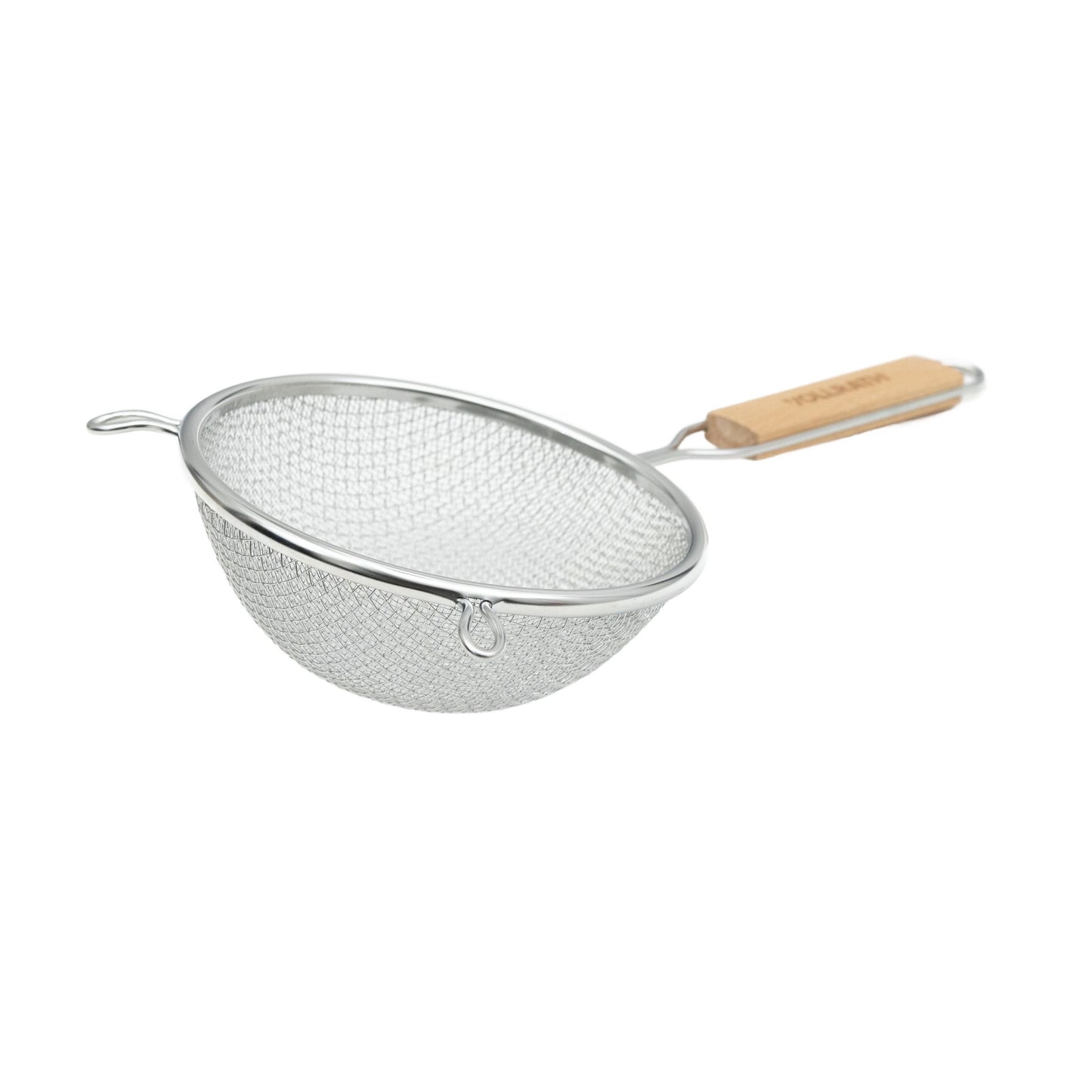 Vollrath Double Medium Mesh Strainer, 6.25", Wood Handle, FINAL SALE - 47197