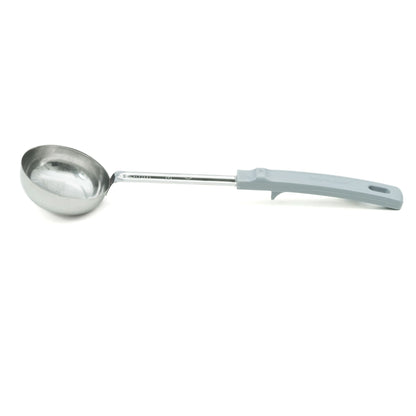 Vollrath Grip N Serve Round Solid Spoodle, Color Coded Handle, 4 oz, Grey - 62172
