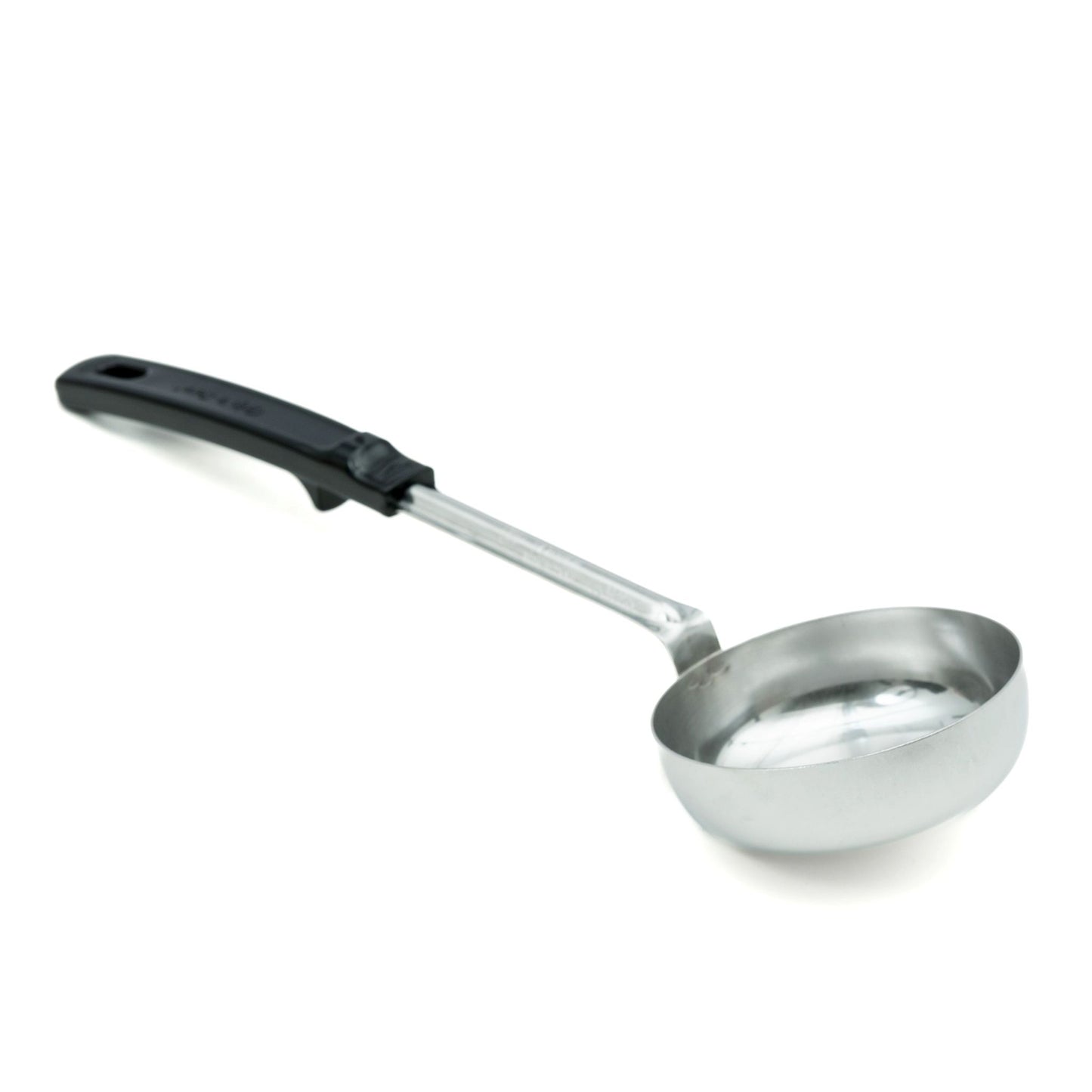 Vollrath Grip N Serve Solid Round Spoodle, 8 oz, Black Handle - 61182