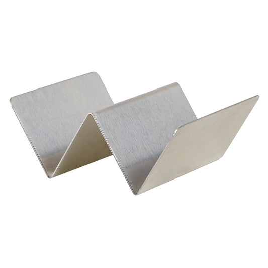 Winco Taco Holder, Brushed Stainless Steel, 5.5" - TCHS-12