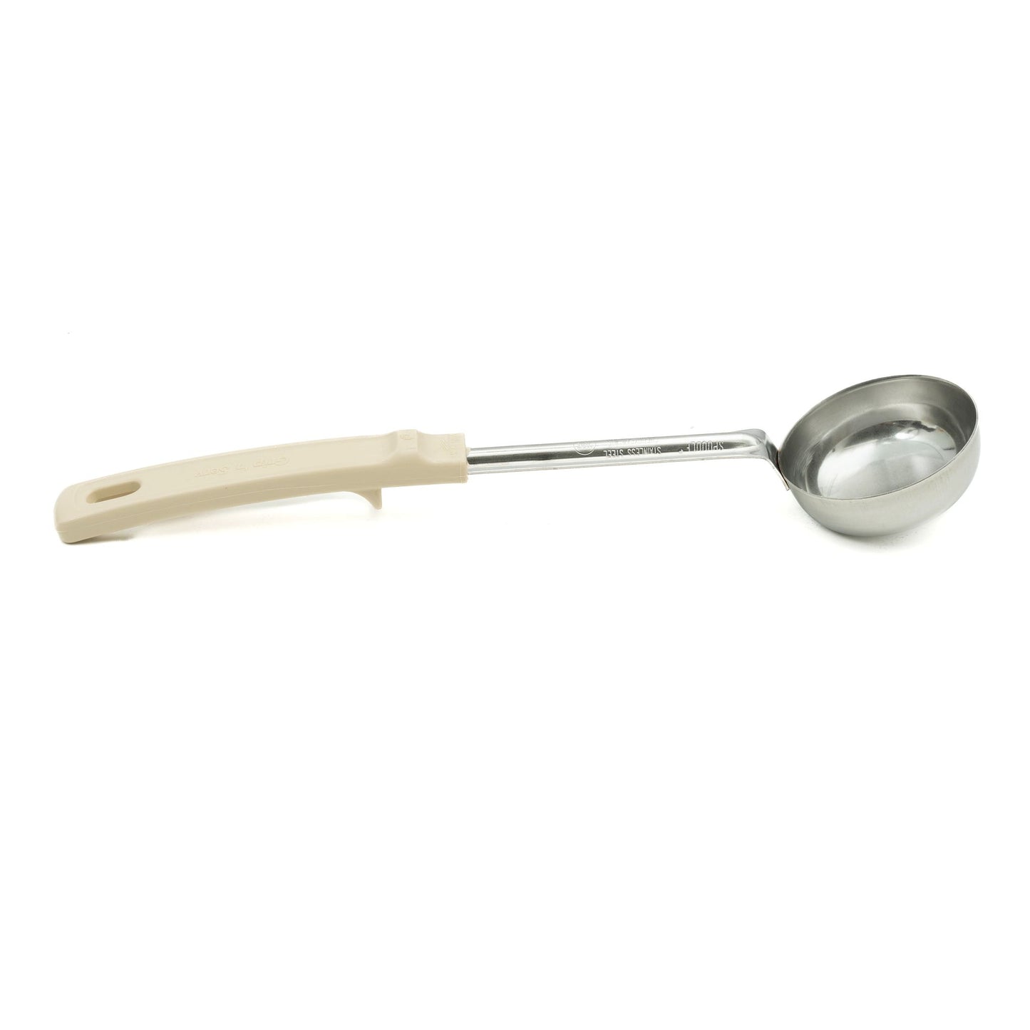 Vollrath Grip N Serve Round Solid Spoodle, Color Coded Handle, 3 oz, Ivory - 62167