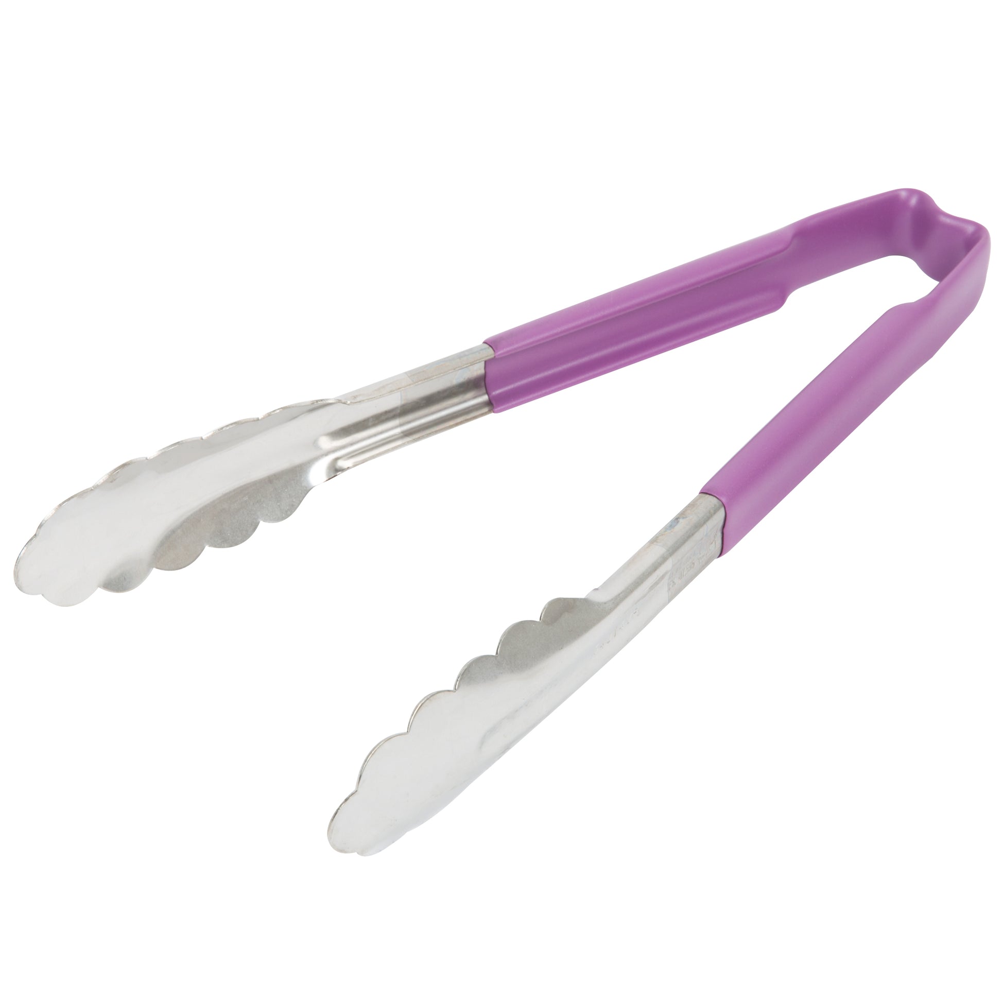 Vollrath Kool-Touch One-Piece Tongs, 9.5", Purple - 4780980