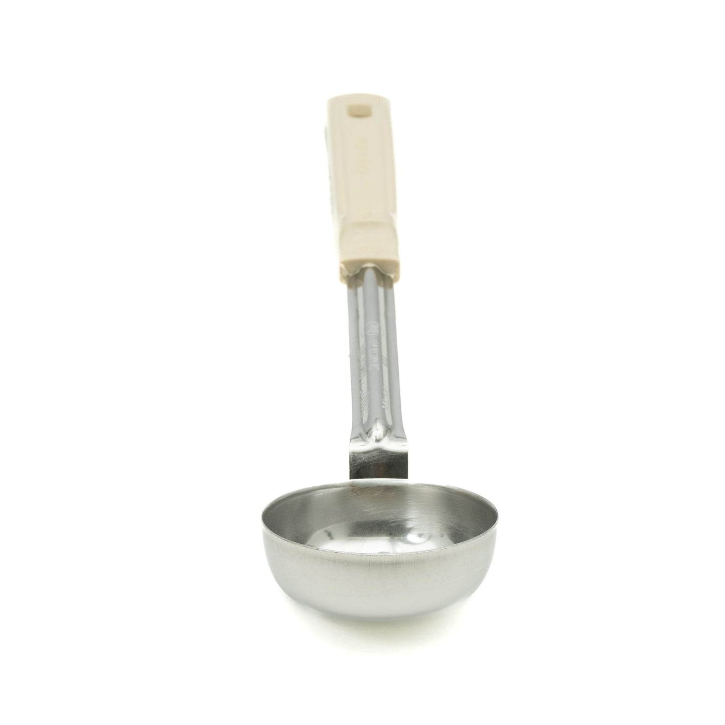 Vollrath Grip N Serve Round Solid Spoodle, Color Coded Handle, 3 oz, Ivory - 62167