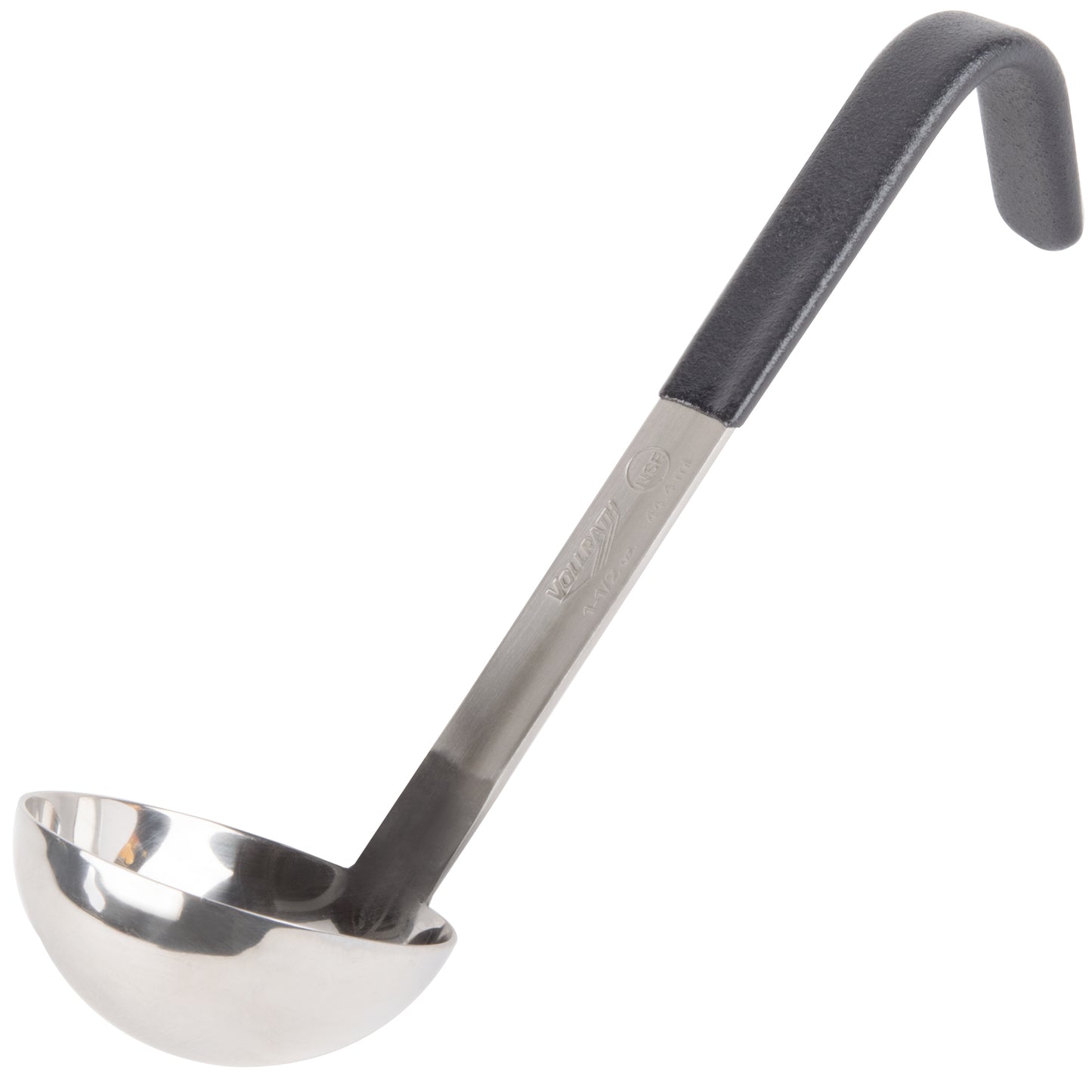 Vollrath Heavy-Duty One-Piece Short Handle Kool Touch Ladle, 1.5 oz, Black - 4971520
