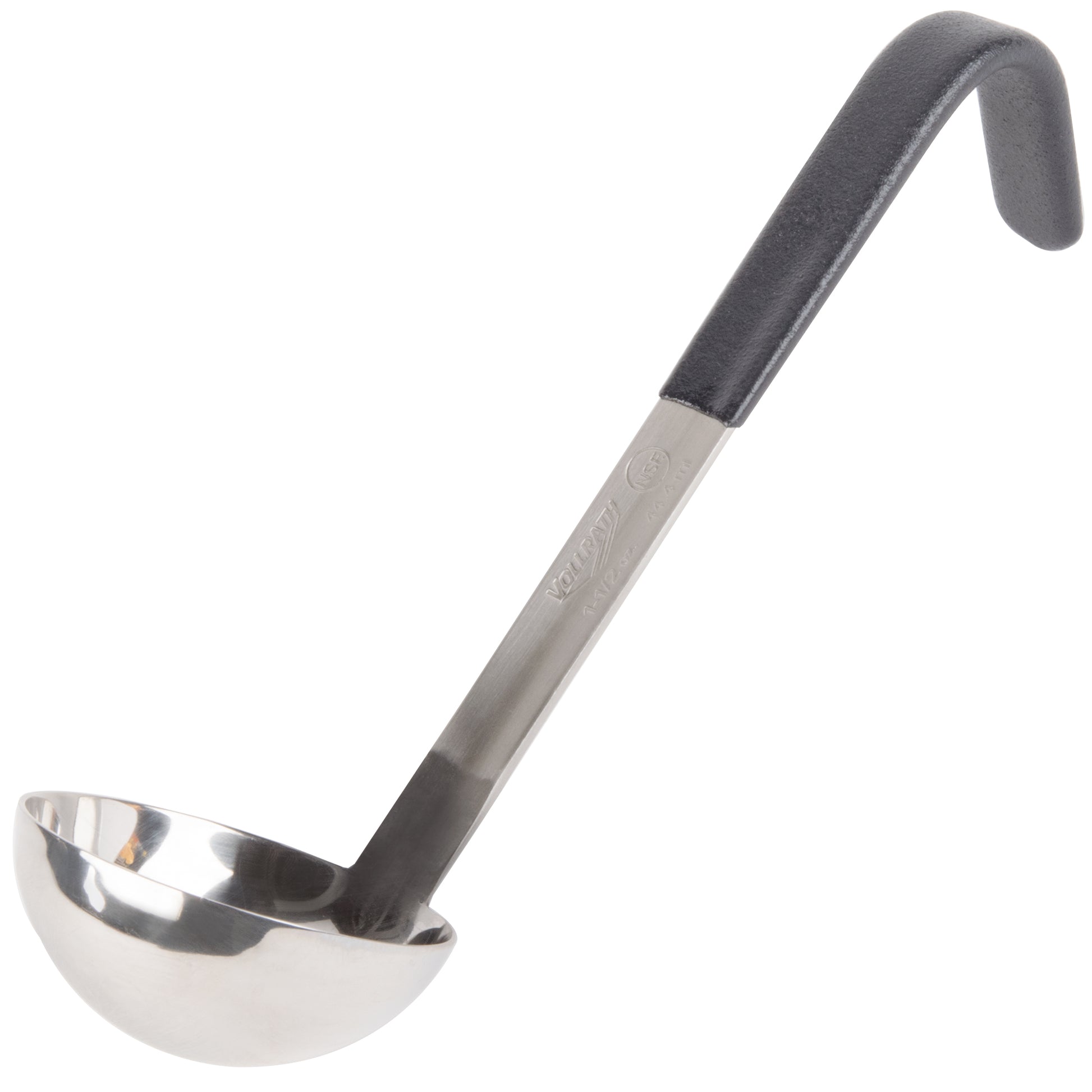 Vollrath Heavy-Duty One-Piece Short Handle Kool Touch Ladle, 1.5 oz, Black - 4971520