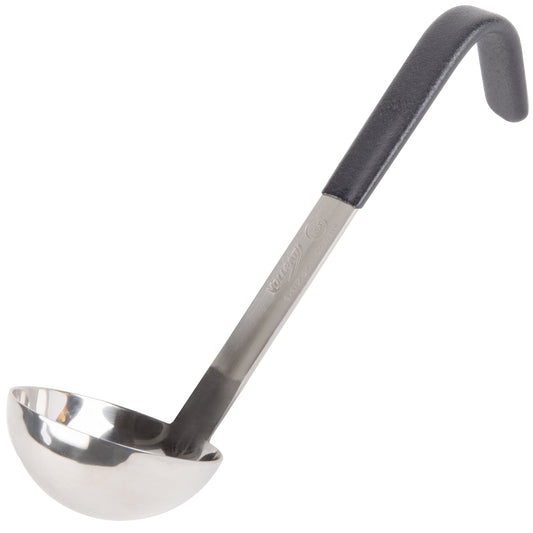 Vollrath Heavy-Duty One-Piece Short Handle Kool Touch Ladle, 1.5 oz, Black - 4971520