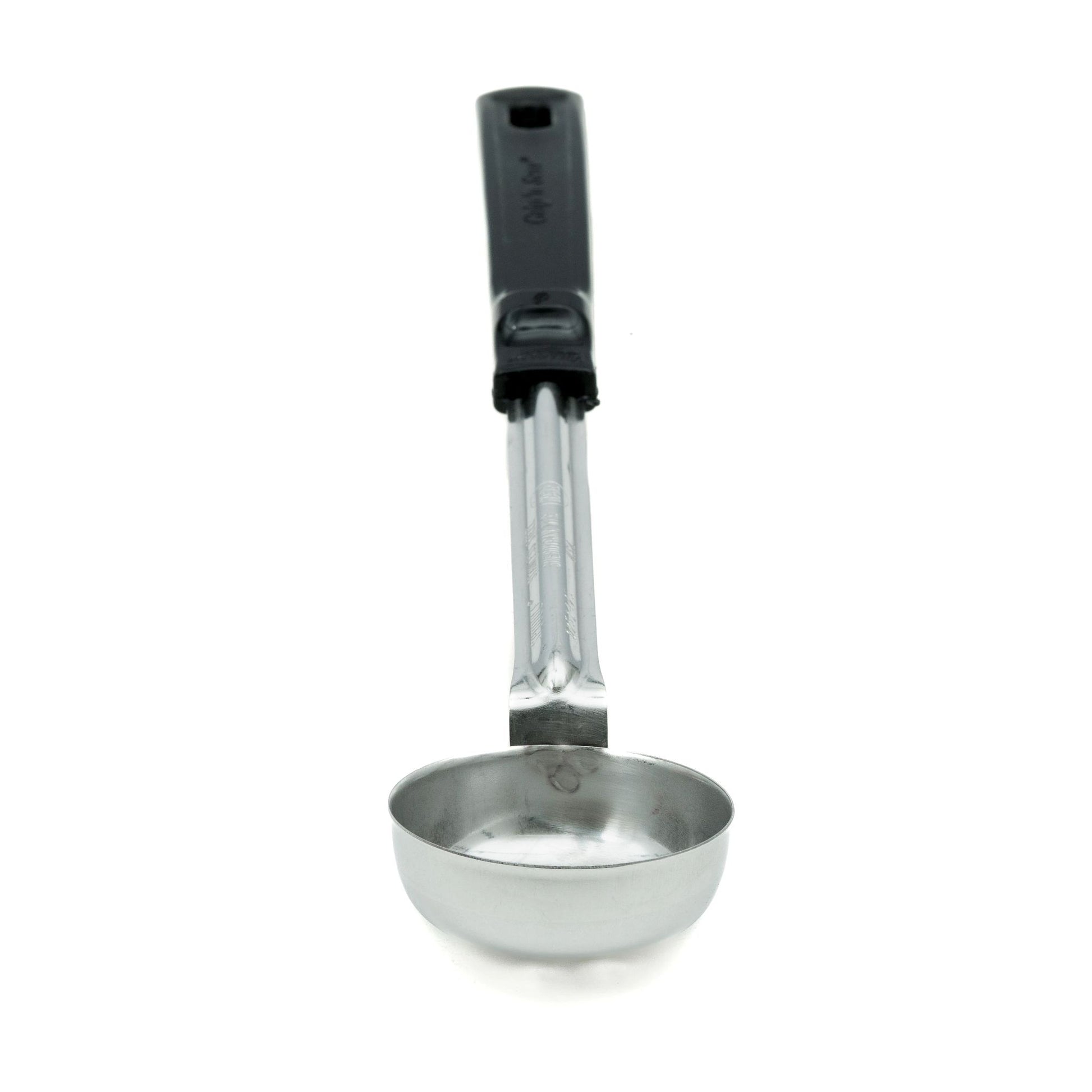 Vollrath Grip N Serve Perforated Round Spoodle, 2 oz, Black Handle - 61155