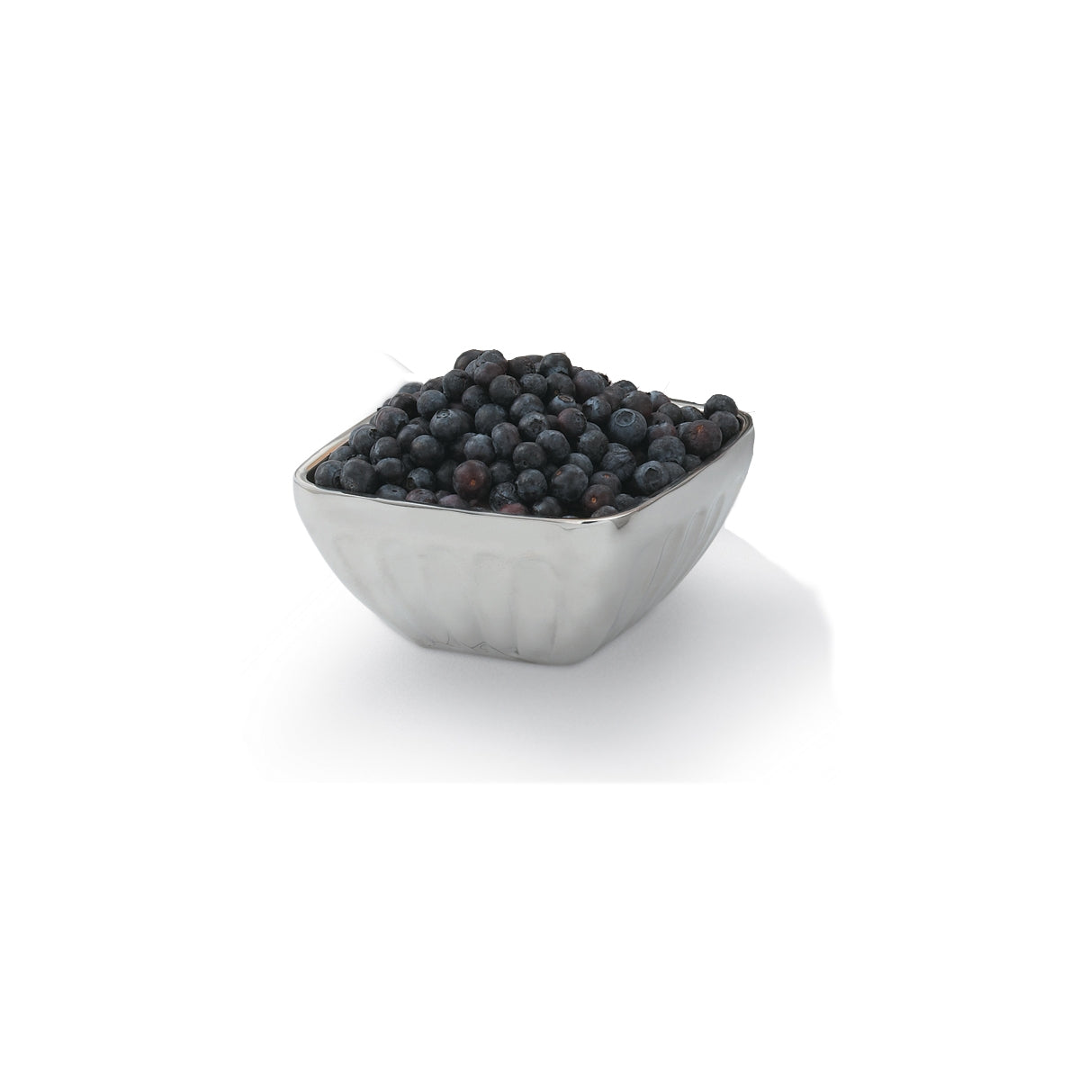 Vollrath Double-Wall Square Fluted Bowl, 0.75 qt, Stainless Steel - 47680